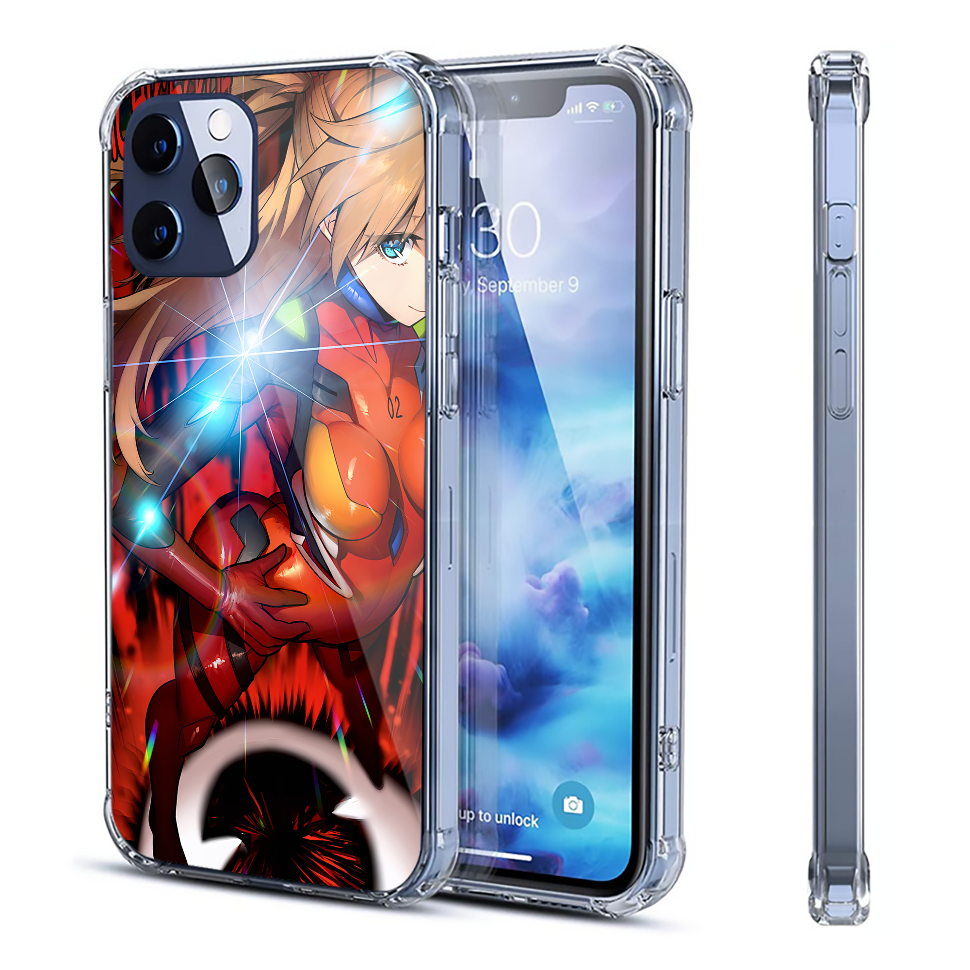（画像用） EVA 新世紀エヴァンゲリオン 【iPhone 12シリーズ対応】透明スマホケース（クリアソフトケース）